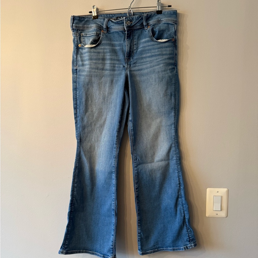 American Eagle Outfitters Light Blue Flare Jeans